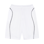 Load image into Gallery viewer, Coastal Cotton Piped Resort Shorts White back view
