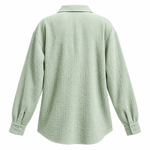 Load image into Gallery viewer, Coastal Gauze Resort Shirt - Light Green back view, garment only
