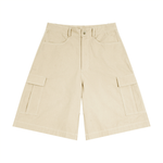 Load image into Gallery viewer, Coastal Woven Cotton Cargo Shorts Apricot front view
