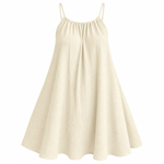 Load image into Gallery viewer, Sea Glass Cotton Gauze Dress - Apricot front view, garment only
