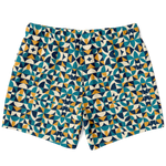 Load image into Gallery viewer, Elara Laguna Mosaic swim trunks, back
