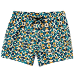 Load image into Gallery viewer, Elara Laguna Mosaic swim trunks, front
