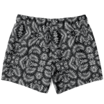 Load image into Gallery viewer, Elara Silver Palm swim trunks, back
