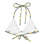 Load image into Gallery viewer, Amalfi Limoncello String Bikini Top back view
