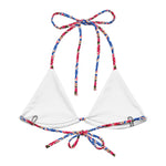 Load image into Gallery viewer, Positano Petali String Bikini Top back view
