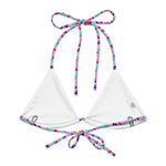 Load image into Gallery viewer, Miami Deco String Bikini Top back view

