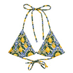 Load image into Gallery viewer, Amalfi Limoncello String Bikini Top front view
