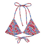 Load image into Gallery viewer, Positano Petali String Bikini Top front view
