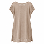 Load image into Gallery viewer, Pacific Crochet Cover-Up - Dust Storm back view, garment only
