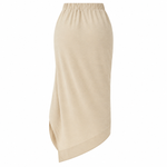 Load image into Gallery viewer, Coastline Tassel Wrap Skirt - Apricot back view, garment only
