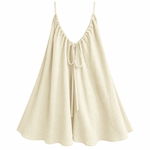Load image into Gallery viewer, Sea Glass Cotton Gauze Dress - Apricot back view, garment only
