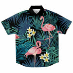 Load image into Gallery viewer, Pink Flamingo Men's Resort Shirt - front view
