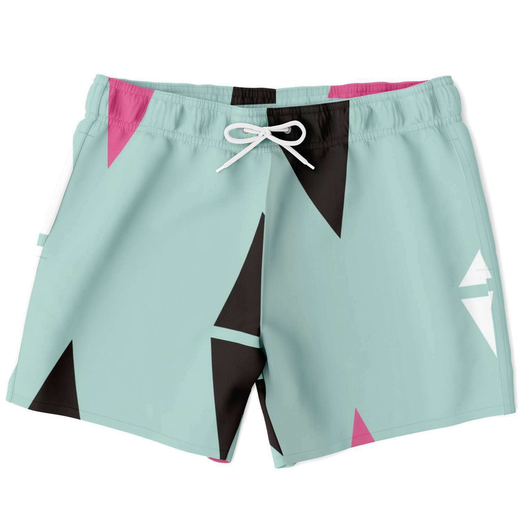 Men's Swim Trunks - Triangles - Elara Activewear