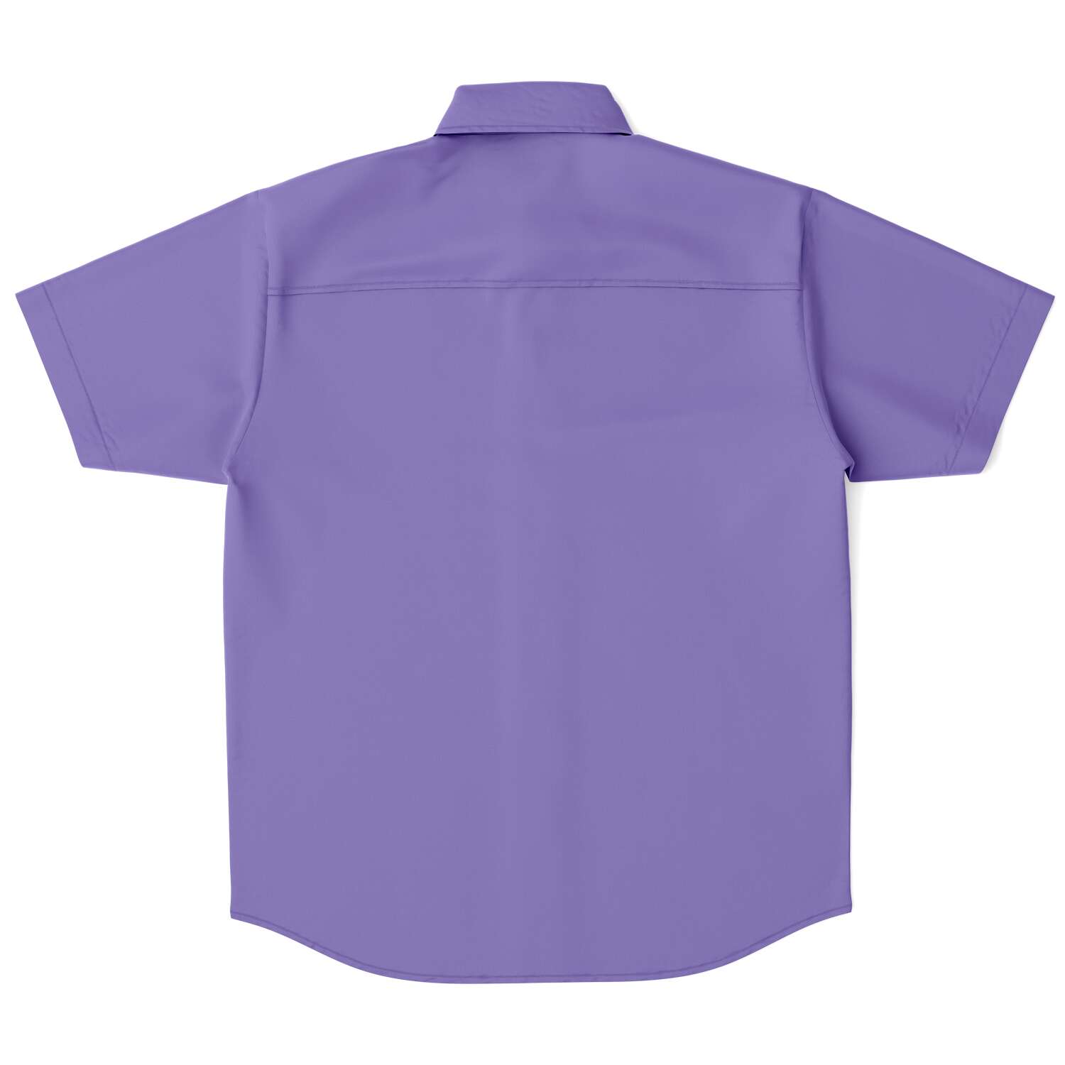 Men's Short Sleeve Button Shirt - Purple Rain - Elara Activewear