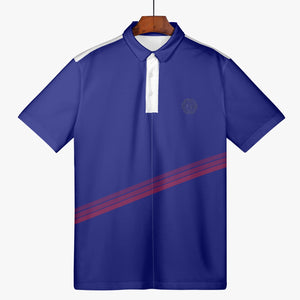 Men's Polo Shirt - Vibrant, White Shoulders