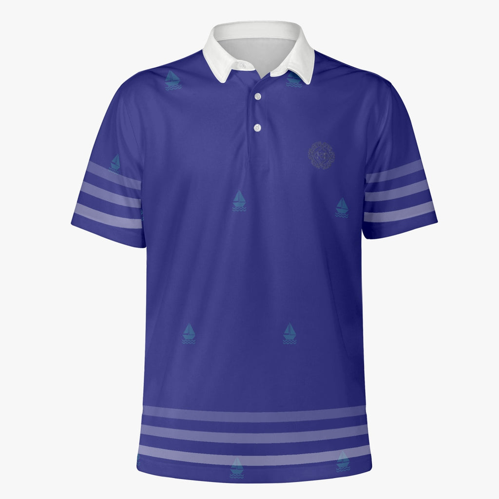 Men's Polo Shirt - Nautical - Elara Activewear