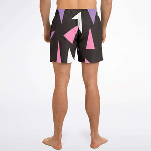 Men's Swim Trunks - Triangles - Elara Activewear