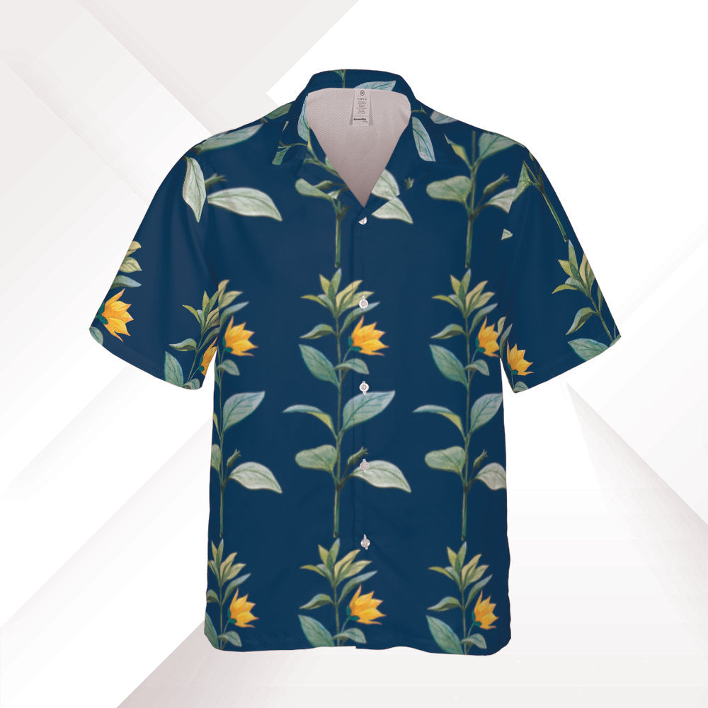 Men's Hawaiian Shirt - Allamanda - Elara Activewear
