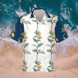 Men's Hawaiian Shirt - Allamanda - Elara Activewear