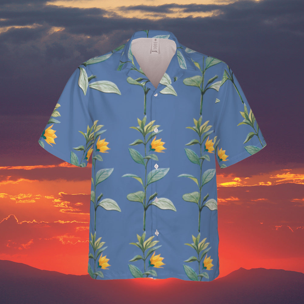 Men's Hawaiian Shirt - Allamanda - Elara Activewear