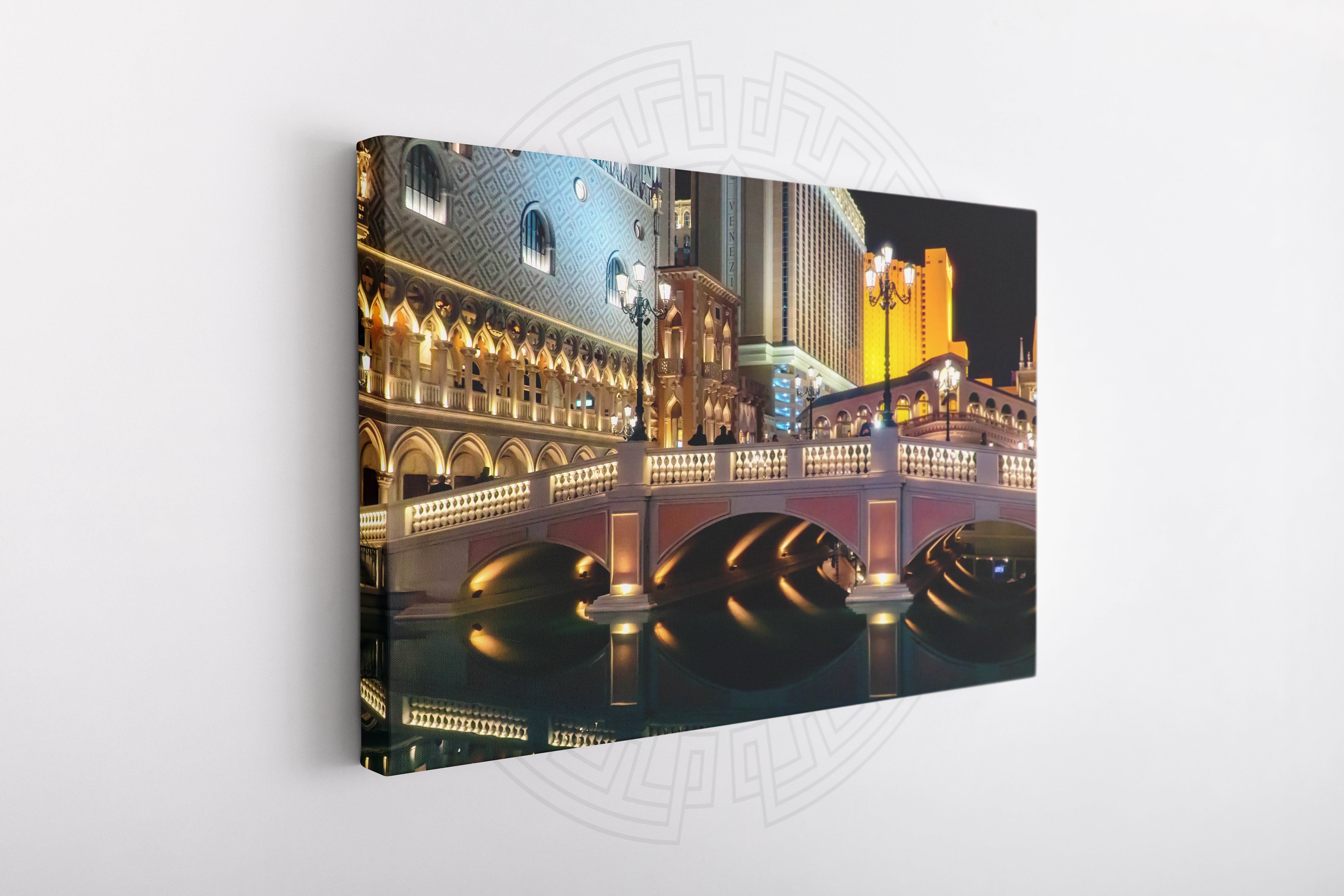 Las Vegas by Night - 24" x 36" - Elara Activewear