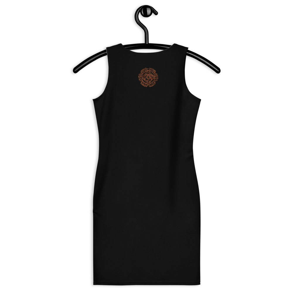 Women's Bodycon Dress - Love is Gold - Elara Activewear