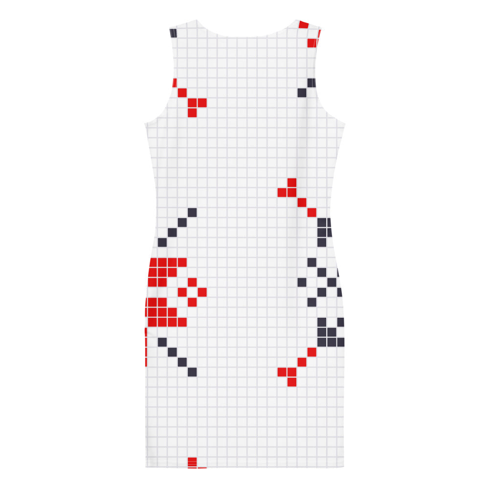 Women's Bodycon Dress - Space Invaders