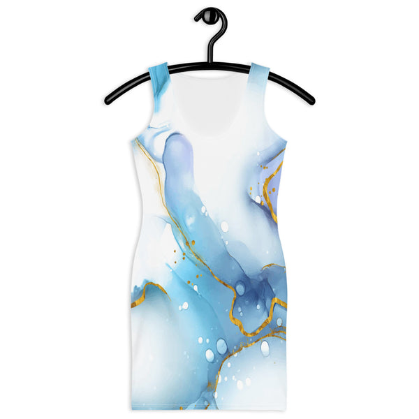 blue marble bodycon dress FOR HIRE / RENT tulle in Blue Maternity Photoshoot Event Dress 