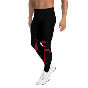 Men's Gym Leggings - Samurai - Elara Activewear