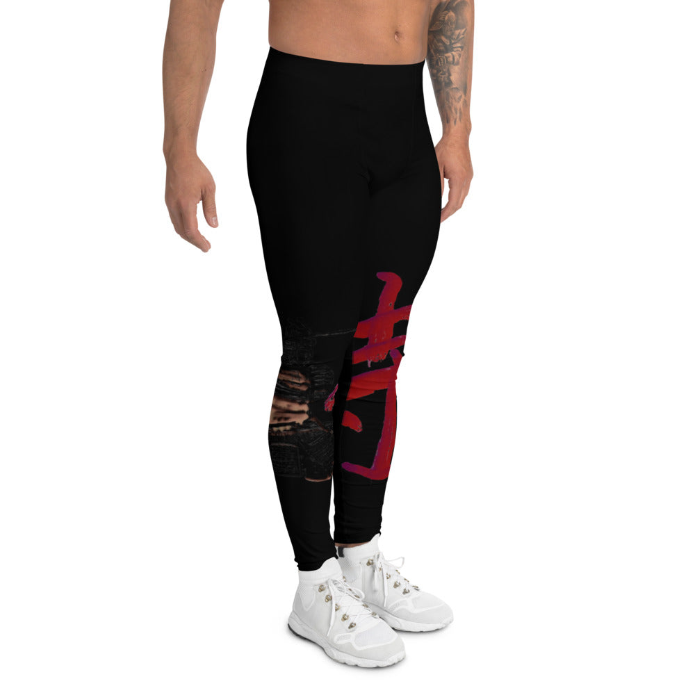 Men's Gym Leggings - Samurai - Elara Activewear