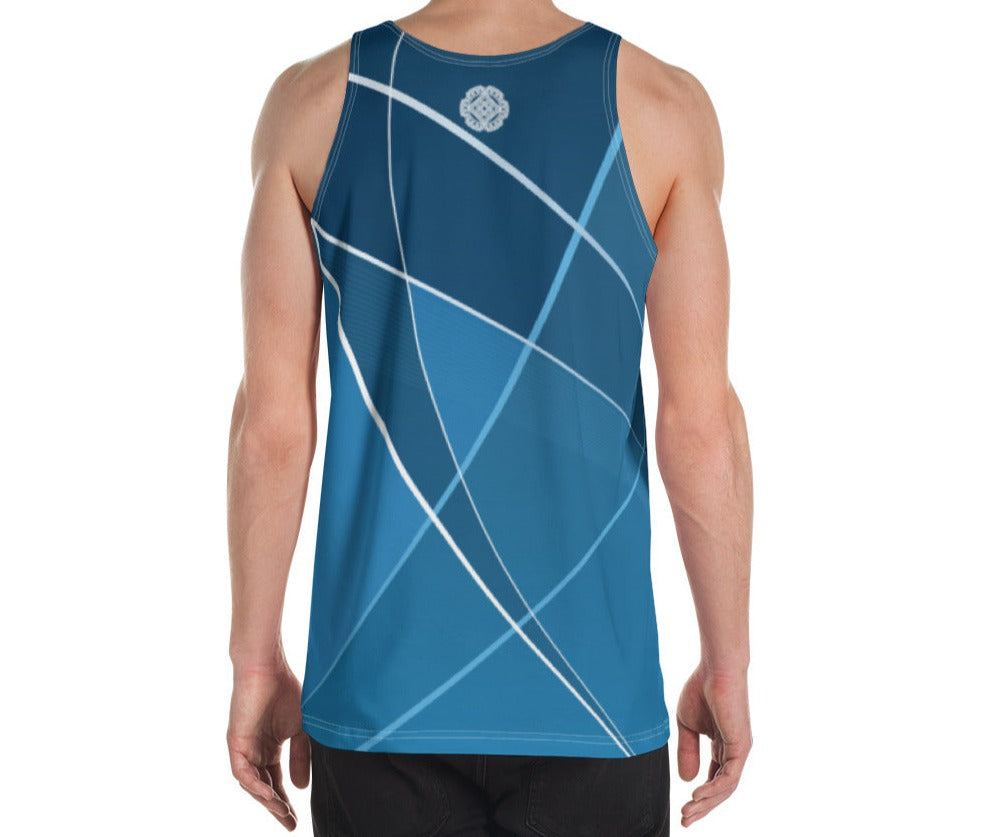 Men's Tank Top - Lines - Elara Activewear