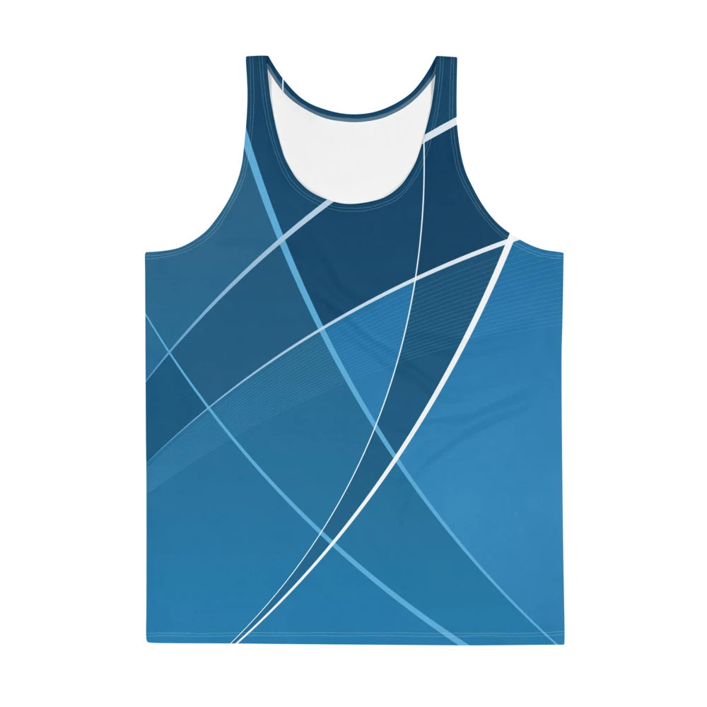 Men's Tank Top - Lines - Elara Activewear