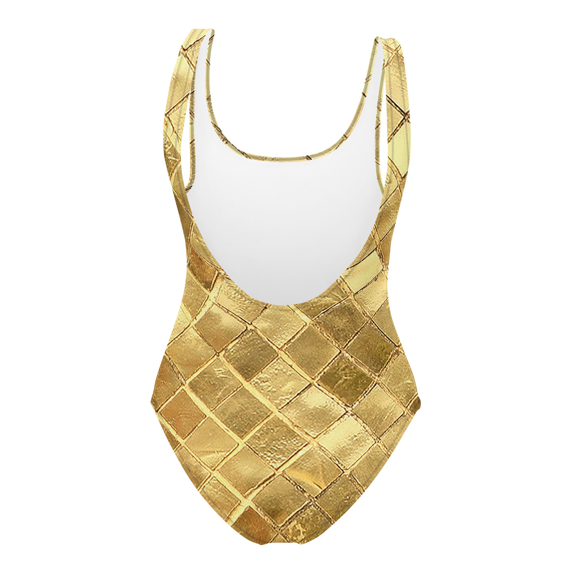 Women's One-Piece Swimsuit - Gold* Tiles