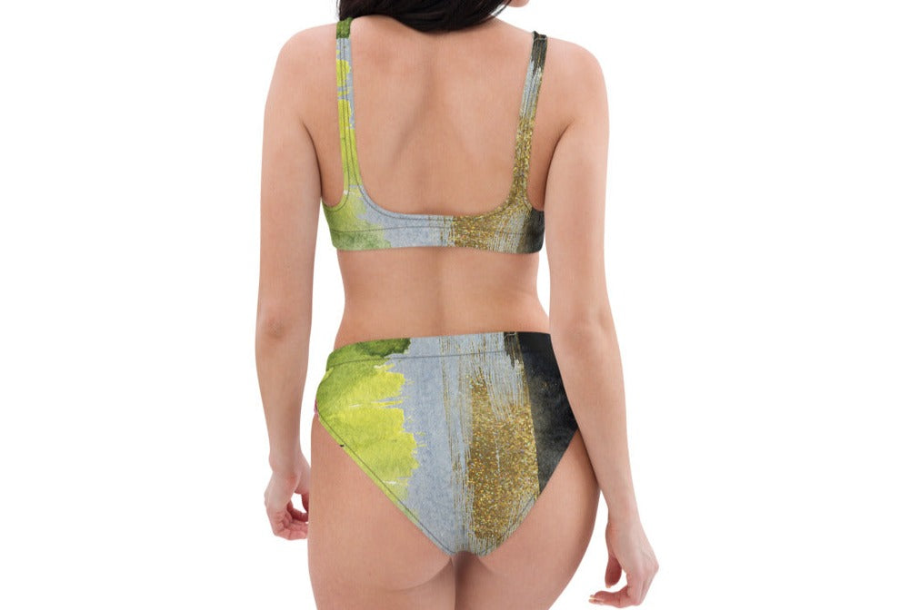 Women's Eco-Friendly High-Waisted Bikini - Composition