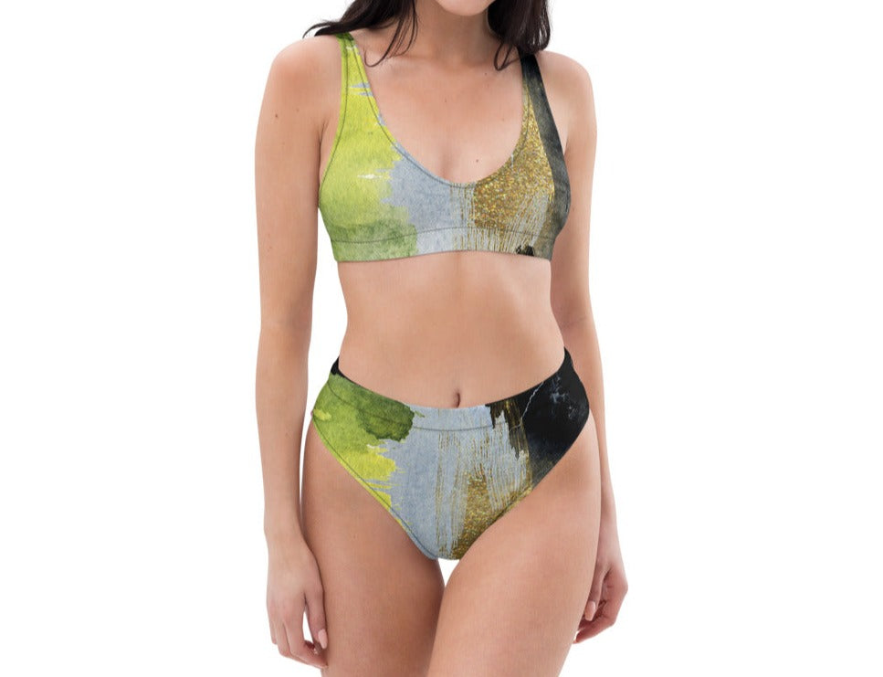 Women's Eco-Friendly High-Waisted Bikini - Composition