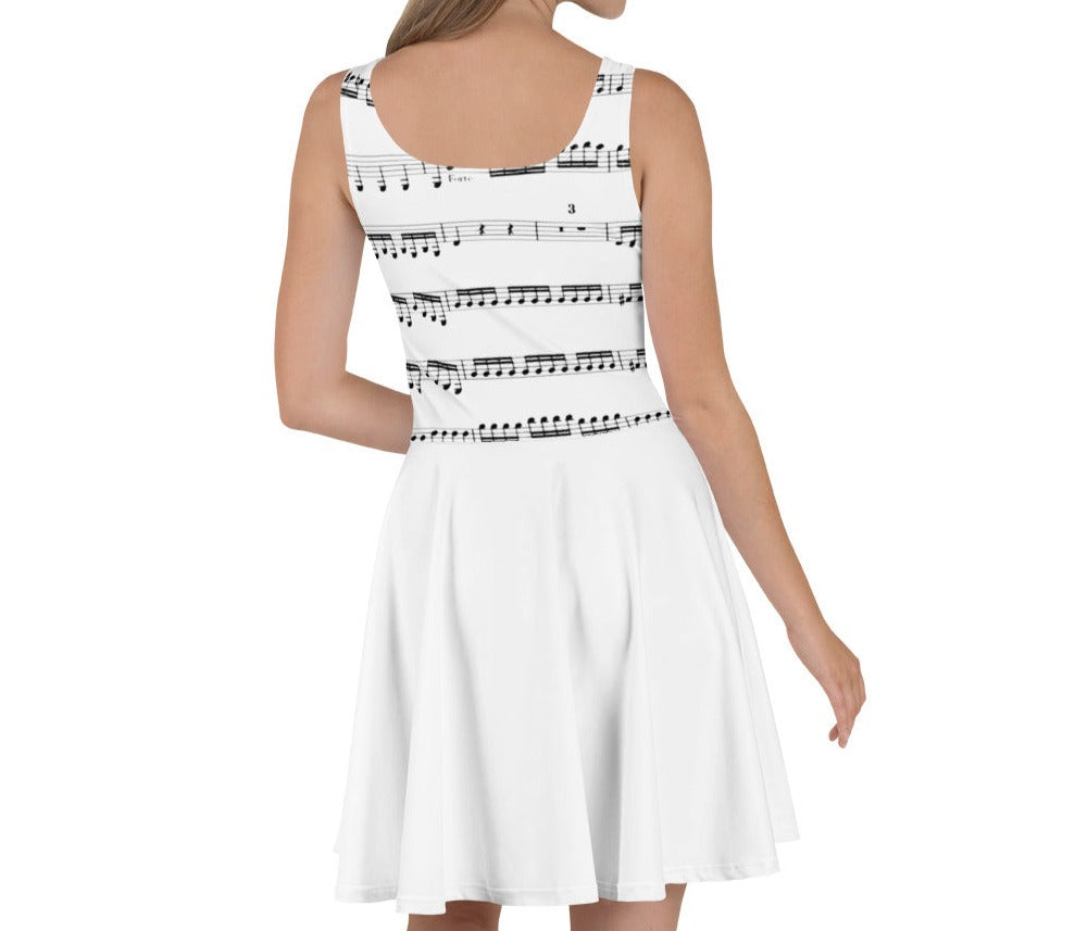 Women's Skater Dress - Piano - Elara Activewear