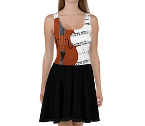 Women's Skater Dress - Violin - Elara Activewear