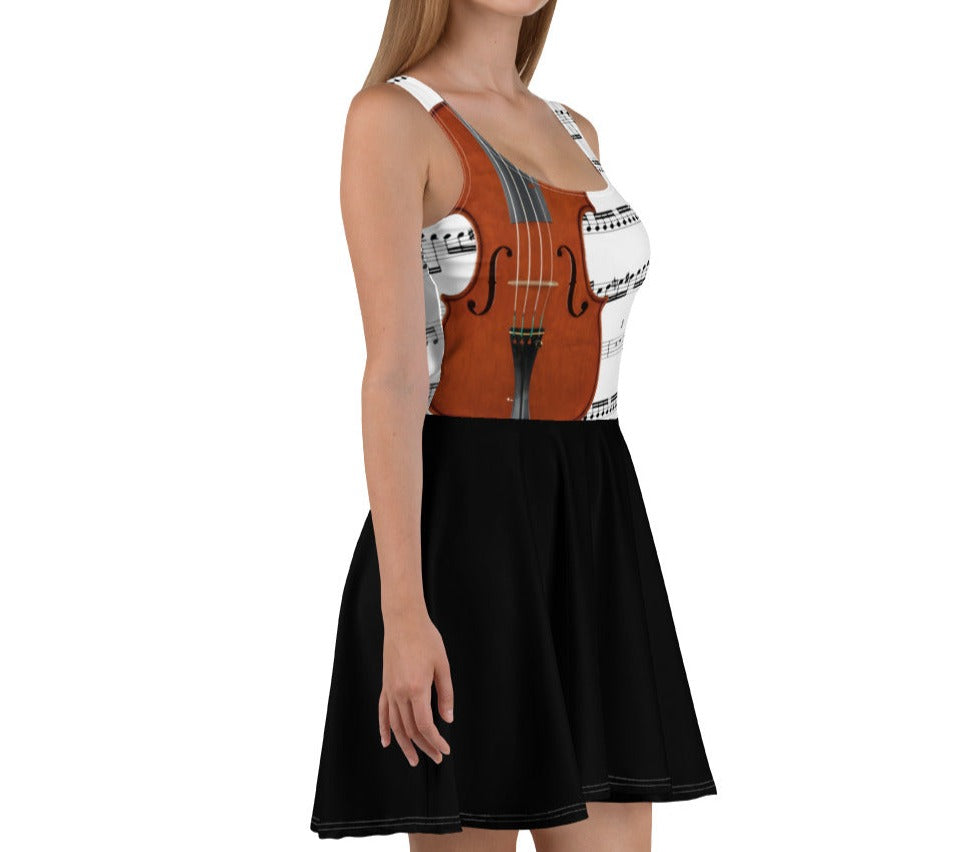 Women's Skater Dress - Violin - Elara Activewear