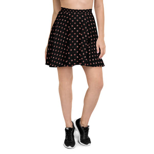 Women's Skater Skirt - Rose Glitter