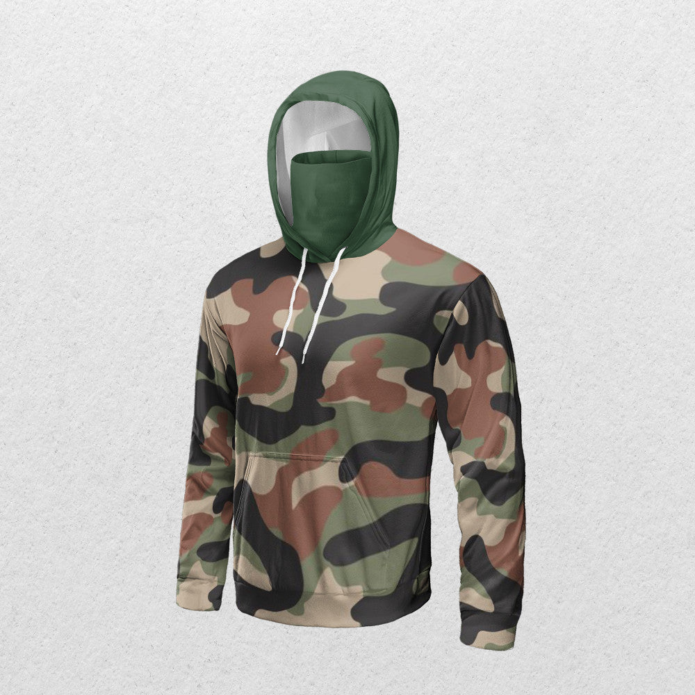 Men's Bandana Hoodie - Camouflage