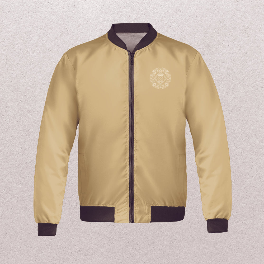 Women's Fleece Bomber Jacket - Rose Gold - Elara Activewear