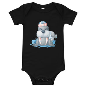 Baby Short Sleeve Bodysuit - Wilbur Walrus - Elara Activewear