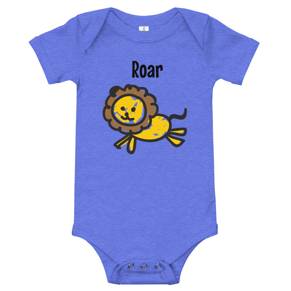 Baby Short Sleeve Bodysuit - Roar - Elara Activewear