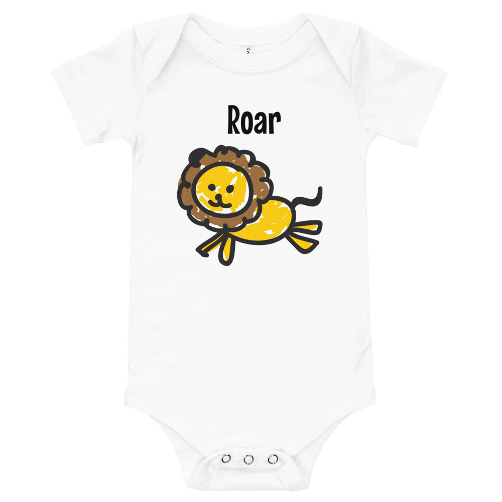 Baby Short Sleeve Bodysuit - Roar - Elara Activewear