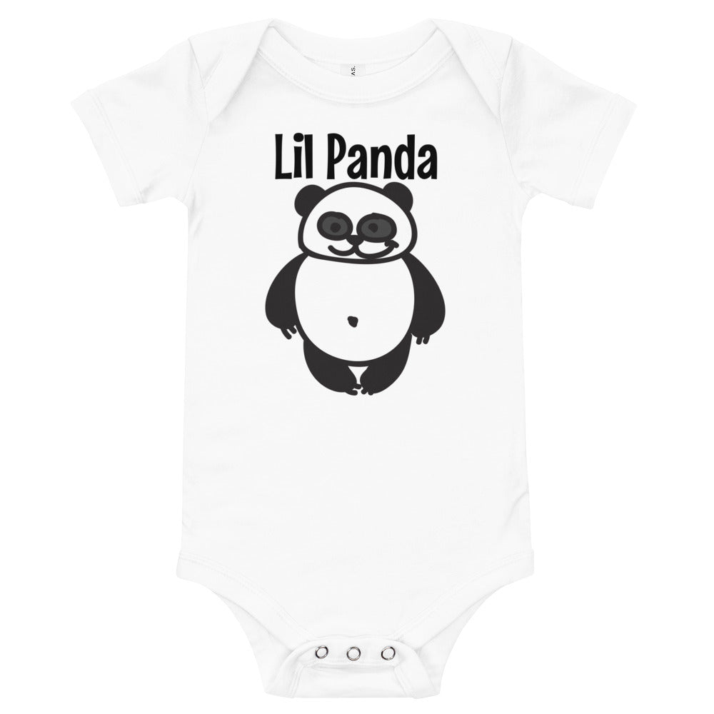 Baby Short Sleeve Bodysuit - Lil Panda - Elara Activewear