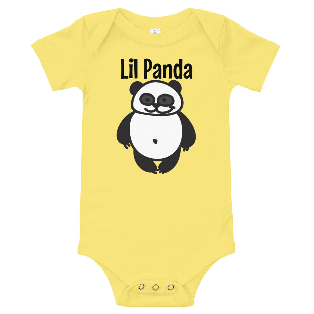 Baby Short Sleeve Bodysuit - Lil Panda - Elara Activewear