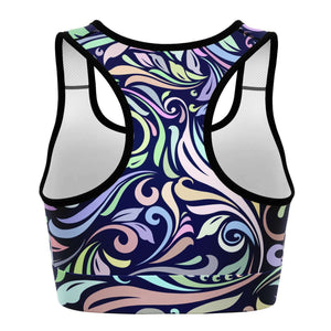 Women's Sports Bra - Abstract - Elara Activewear