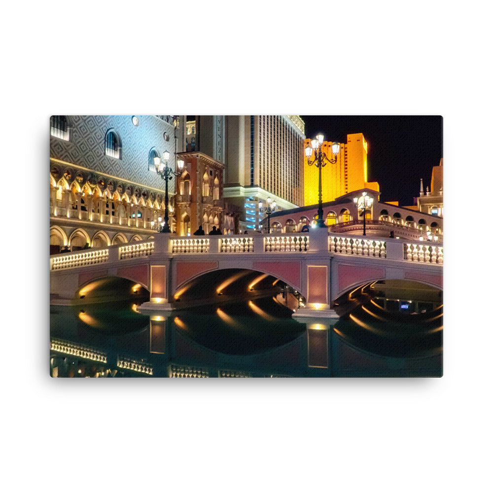 Las Vegas by Night - 24" x 36" - Elara Activewear