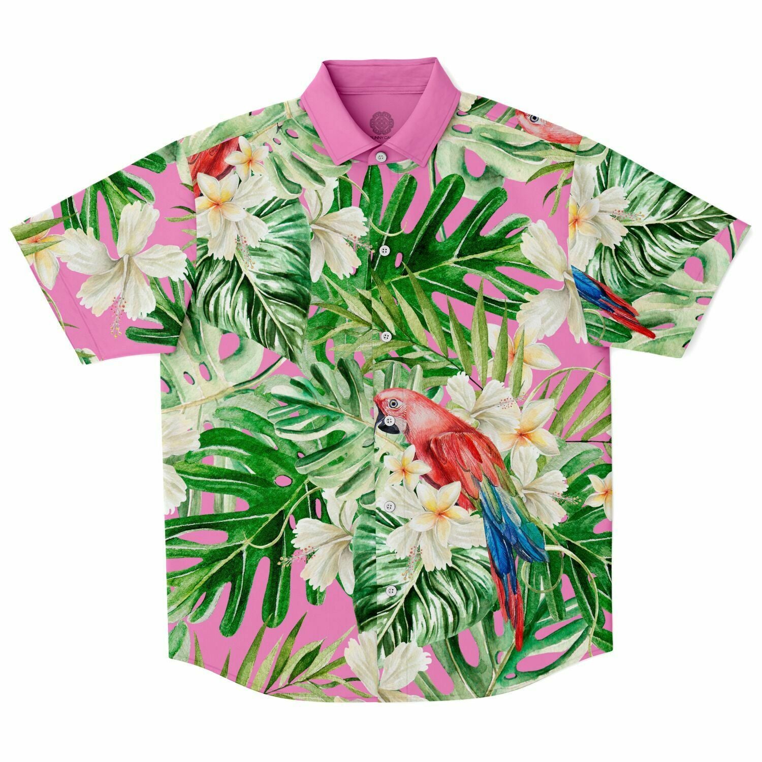 Men's Hawaiian Shirt - Pink Taffy