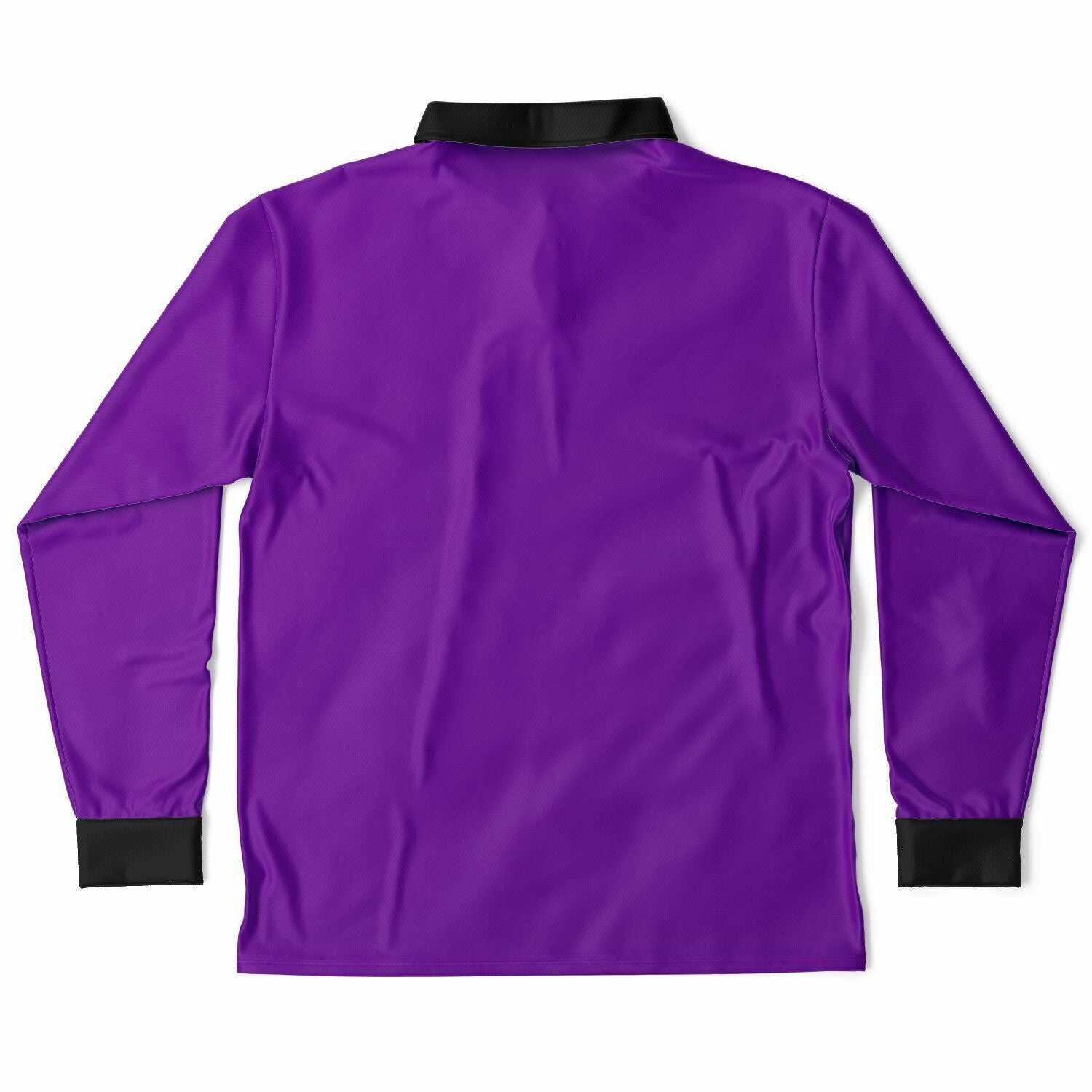 Men's Long Sleeve Polo Shirt - Plum